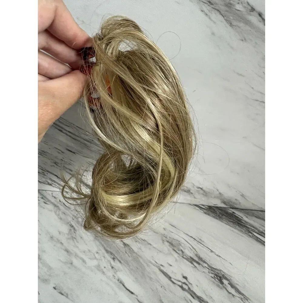 Toni Brattin 3-PC Hairpiece Kit — Medium Blonde Effortless Pony Pouf Messy-Bun
